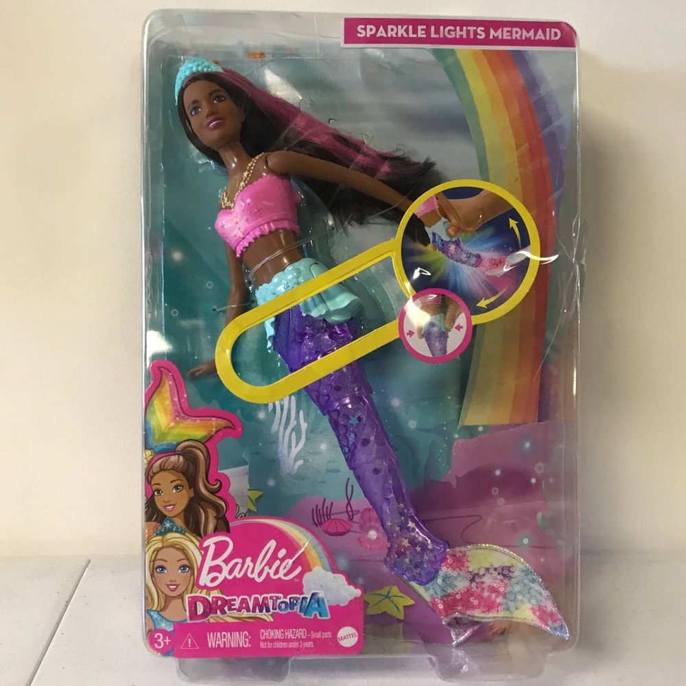 Barbie Dreamtopia Sparkle Lights Mermaid Doll with Swimming Motion & Lig… - Picture 3 of 4